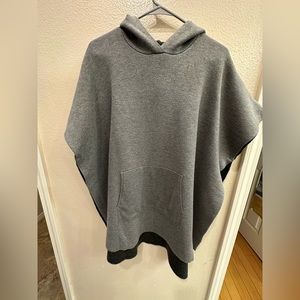 Lululemon gray poncho. Once size.